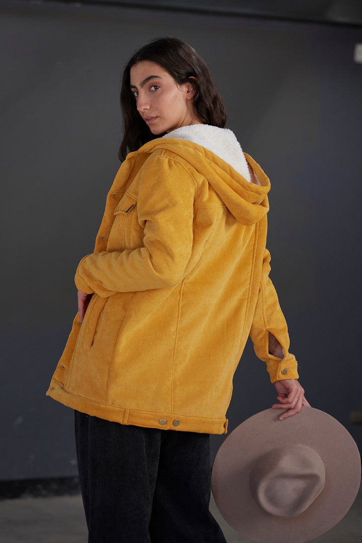Yellow Chiporro Cotelé Jacket